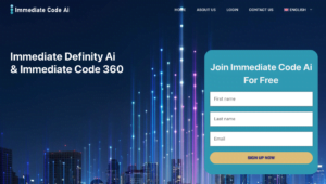 Immediate Code Ai Home page