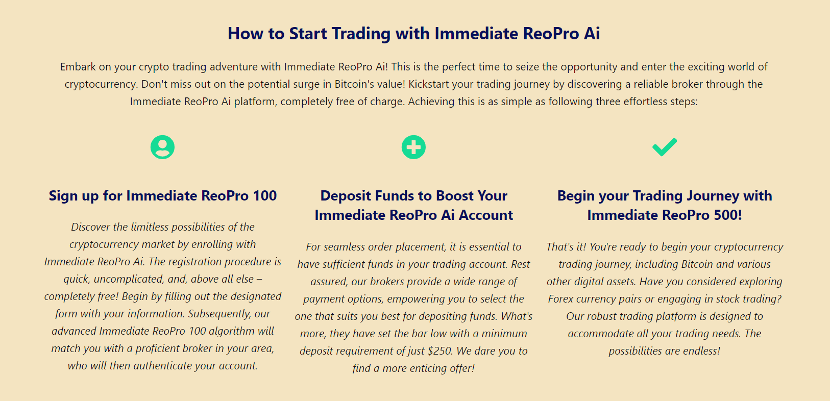 Immediate +7 Reopro (model +5) - วิธีเริ่มต้นการซื้อขาย