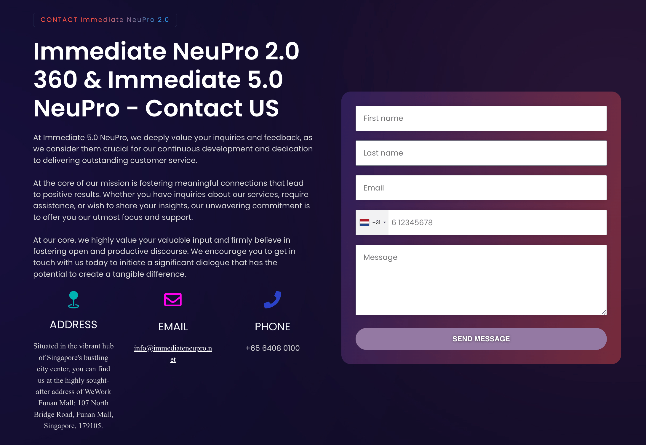 Immediate A7 Neupro (& 7X version)