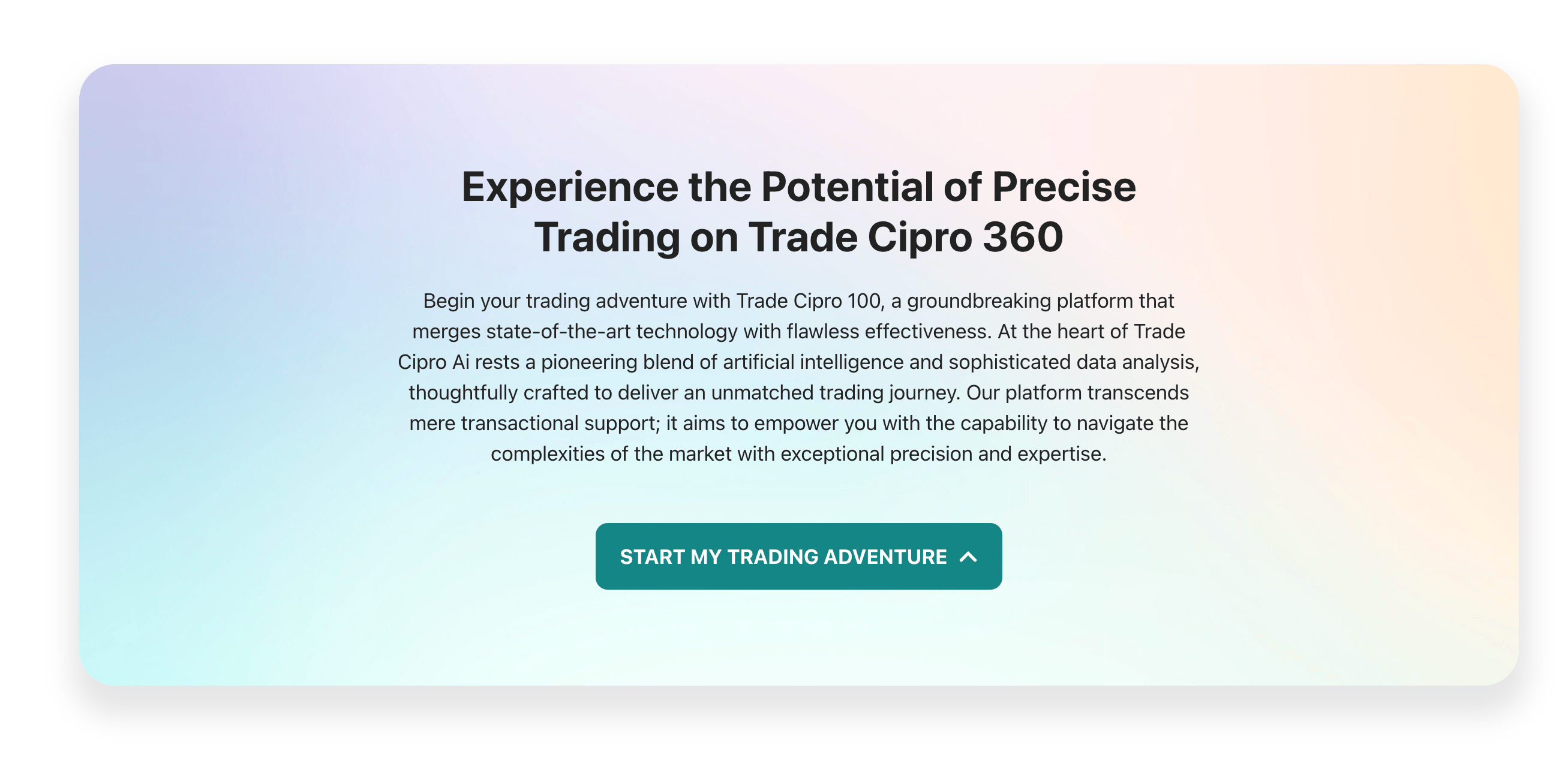 Trader +6 Cipro (model +2)