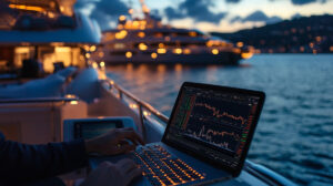 trading charts at the yacht 3