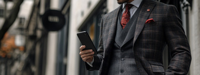 Businessman Checking Market Updates