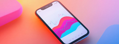 Smartphone with Vivid Trading App